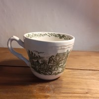Szép angol csésze zöld színű
