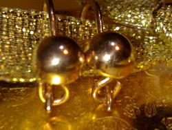 14 K arany antik orosz fülbevaló gyönyörű hibátlan antik aranyékszer russian gold antique earrings