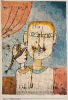 Paul Klee - Ádám és a kis Éva - reprint
