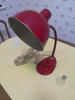 Loft design piros asztali műhelylámpa