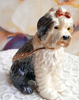 Dog ornament jewelry holder