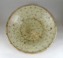 1G311 antique huge tarragon tatai tile bowl 40 cm