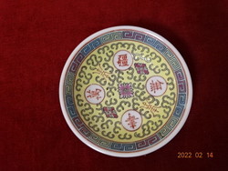 Chinese porcelain small plate, diameter 10.2 cm. He has! Jókai.