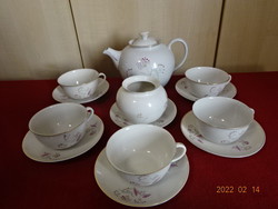 Hollóház porcelain tea set for five people, 13 pieces. He has! Jókai.