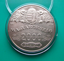 2014 – 90 éves a Magyar Nemzeti Bank - 2000 Ft BU színesfém emlékérme - kapszulában, certivel