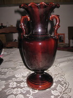 Art Nouveau vase from Mezőtúr, Leva, very beautiful glaze, 31 cm