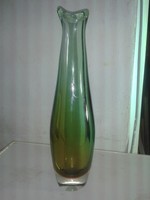 Rare sommerso glass vase murano seguso retro design icon flavio poly (1900-1984)