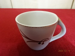 Hollóház porcelain coffee cup, hand-painted, diameter 6 cm. He has! Jókai.