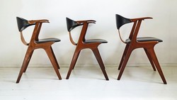Louis van Teeffelen szék - 3 darab - vintage - skandináv designbútor - 60-as évek