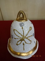Austrian glazed ceramic bell, height 8.5 cm. He has! Jókai.