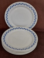Northland flat plates with 5 blue gabriella (lowland porcelain) decor