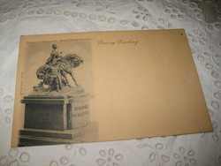 MÁRIA Terézia  szobra  Pozsonyban  ,  képeslap  ,    14,2 x  9,2 cm