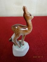 Herend porcelain figurine, hand-painted deer. He has! Jókai.