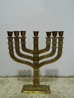 Ritka Hanukkah Menóra (Israel 1950es évek) Hein-Ami