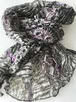 Hollóházi silk scarf, 180 x 40 cm