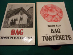 Bag története és néprajzi tanulmányok című könyvek