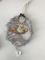 Double-sided pigeon wedding or Christmas tree decoration