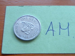 Seychelles 1 cent 1972 f.A.O. Cow's head, alu. #Am