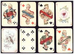 Francia sorozatjel Baronesse pasziánsz kártya Dondorf 1910 körül 50 lap