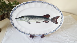 Herr faience porcelain fish serving bowl 36 cm.