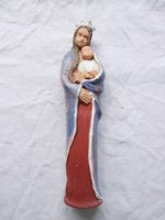 Marked Mary with your baby ceramic statue, Virgin Mary, little Jesus