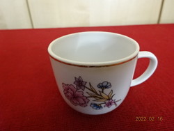 Raven house porcelain coffee cup with pink flowers. He has! Jókai.