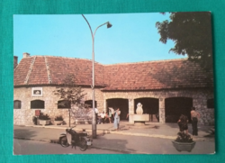 Hungarian city: tapolca, the entrance to the spring cave, postcard postcard, 1980