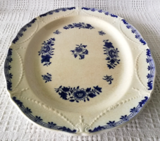 Discounted! Antique English patterned Lincoln large blue patterned earthenware bowl