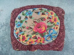 Old large tapestry pillow