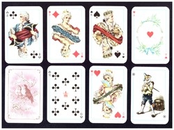 Francia sorozatjel Baronesse pasziánsz kártya Coeur Altenburg 52 lap + 3 joker komplett