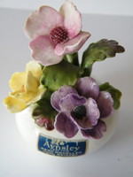 Aynsley Fine English Bone China porcelán kis virágcsokor vázában