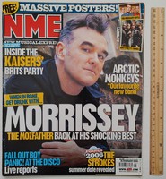 NME New Musical Express magazin 2006-02-25 Morrissey Yeah Yeahs Graham Coxon Jamie T Foo Fighters Co