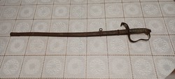 1,Ft 1861 mintájú gyalogtiszti szabja,kard hüvelyben