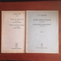 J. S. Bach : 18 kis prelúdium zongorára + magyarázó jegyzetek ( Hernádi)