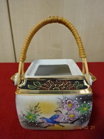 Japán porcelán, tea fű tartó - tető nélküli, vitrin minőség. Vanneki! Jókai.