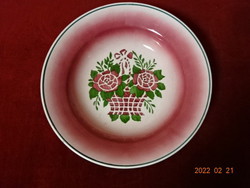 Granite porcelain wall plate with antique hand-painted smile signature. He has! Jókai.