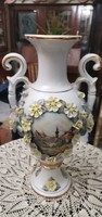 Romanian beautiful porcelain vase