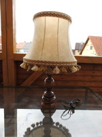 Nagyméretű fa testű asztali lámpa / 69 cm!