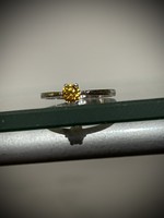 0,35Ct sárga Gyémánt 14K arany gyűrű ! Monumentális értékben