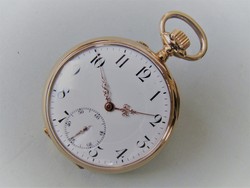 Very beautiful antique Swiss 14k gold pocket watch c 1900