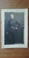 Antique Hungarian soldier photo and from 1915