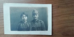 Antique Hungarian soldier photo and pair from 1915