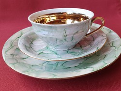 Wawel Polish porcelain breakfast set 3-piece cup, saucer, small plate