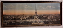 Régi párizsi látkép az Eiffel toronnyal