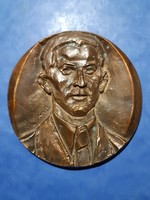 Commemorative medal of Gyula Kulich, bronze plaque by Béla mladonyiczki