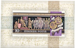 Hungary commemorative stamp block 1972