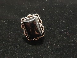 Powerful! Onyx silver ring size 8