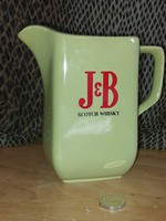 J & b scotch whiskey vintage spout, ice container, jug.