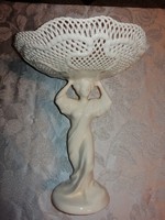 Porcelain centerpiece offering figural