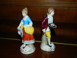 Altwien baroque couple - antique figural porcelain